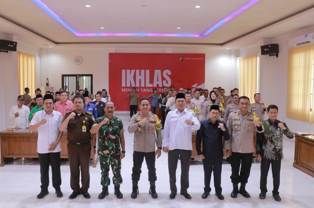 Wakil Bupati Tanjab Barat Hadiri Rakor Lintas Sektoral Ops Mantap Brata 2023-2024