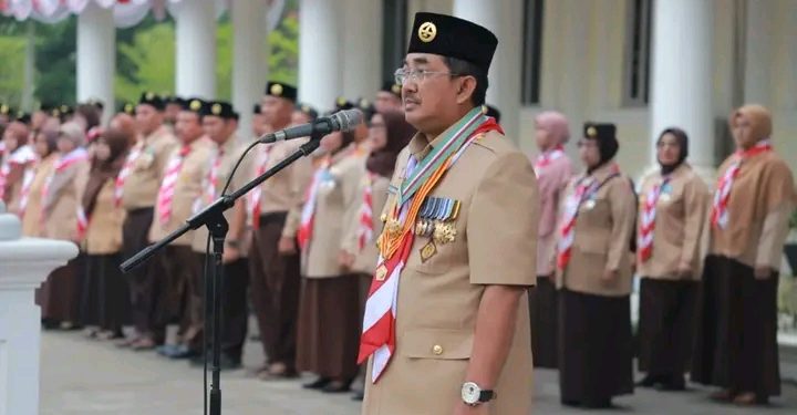 Bupati Tanjung Jabung Barat Pimpin Upacara Peringatan HUT Pramuka ke-63