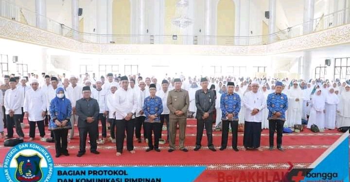 Wakil Bupati Buka Secara Resmi Bimbingan Manasik Haji Tingkat Kabupaten Tanjab Barat Tahun 1444 H